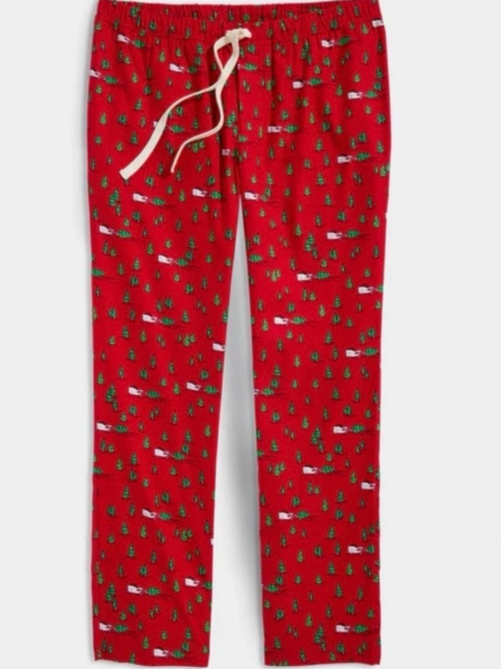 Vineyard Vines Red Christmas Tree Print Men's Pajama Pants